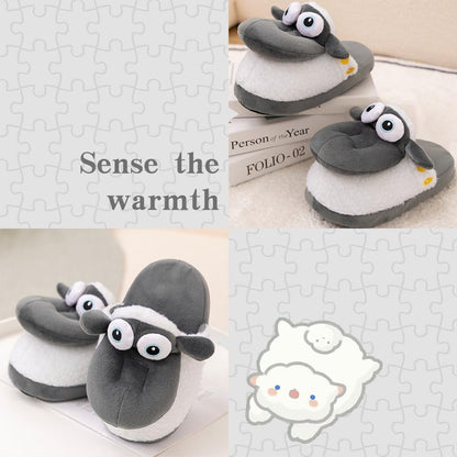 Women Funny Slippers Mouth Open Cute Slipper,Soft Winter Warm House Slipper for Women Men Kids